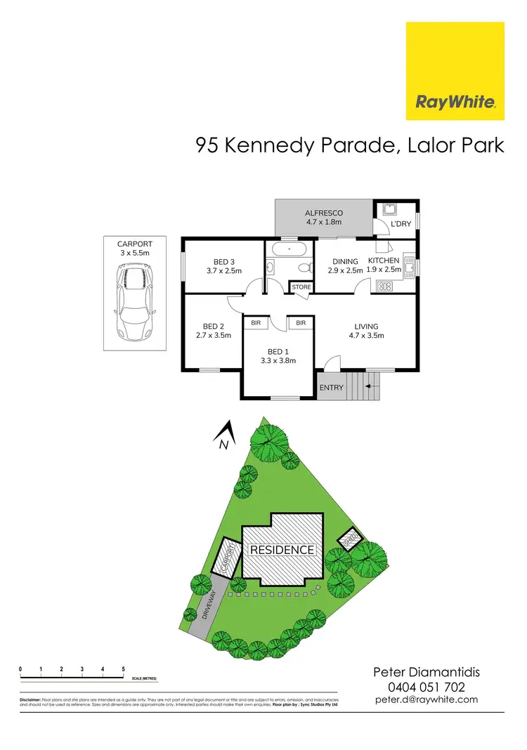 Floorplan of Homely house listing, 95 Kennedy Parade, Lalor Park NSW 2147