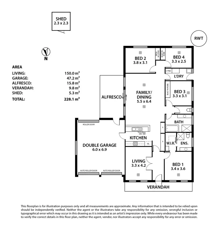 Floorplan of Homely house listing, 11 Dashwood Circuit, Strathalbyn SA 5255