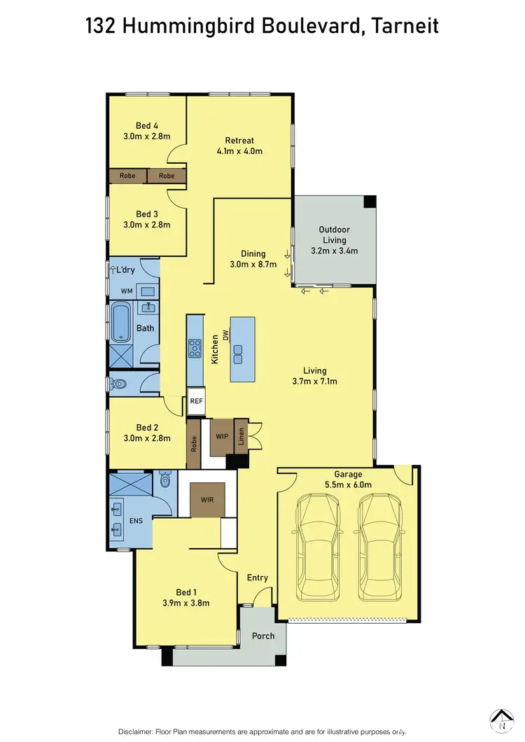 Floorplan of Homely house listing, 132 Hummingbird Blvd, Tarneit VIC 3029