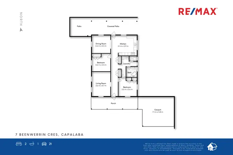 Floorplan of Homely house listing, 7 Beenwerrin Crescent, Capalaba QLD 4157