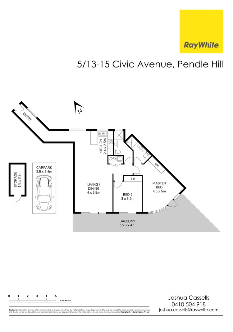 Floorplan of Homely apartment listing, 5/13-15 Civic Avenue, Pendle Hill NSW 2145