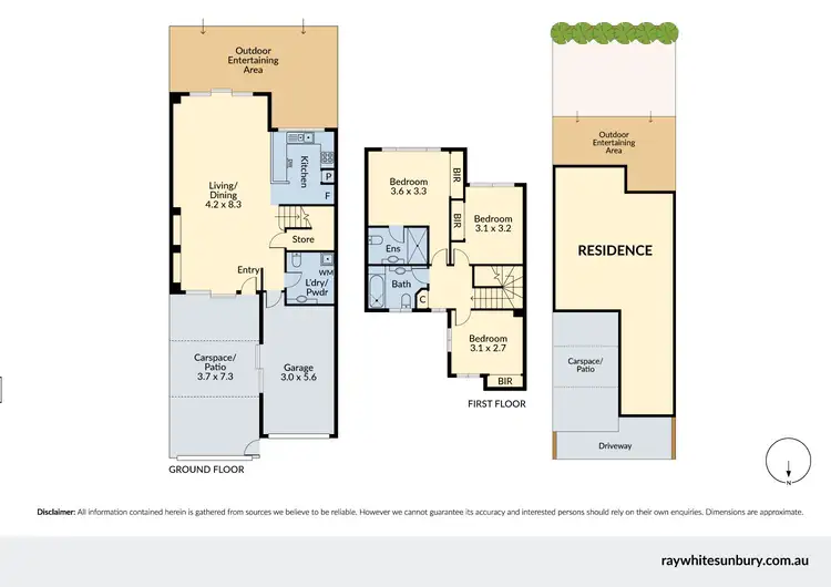 Floorplan of Homely townhouse listing, 27/553-555 Melton Highway, Sydenham VIC 3037