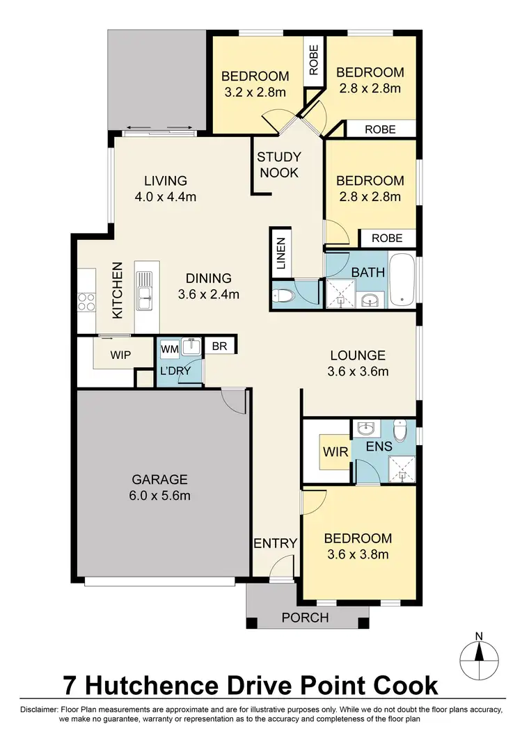 Floorplan of Homely house listing, 7 Hutchence Drive, Point Cook VIC 3030
