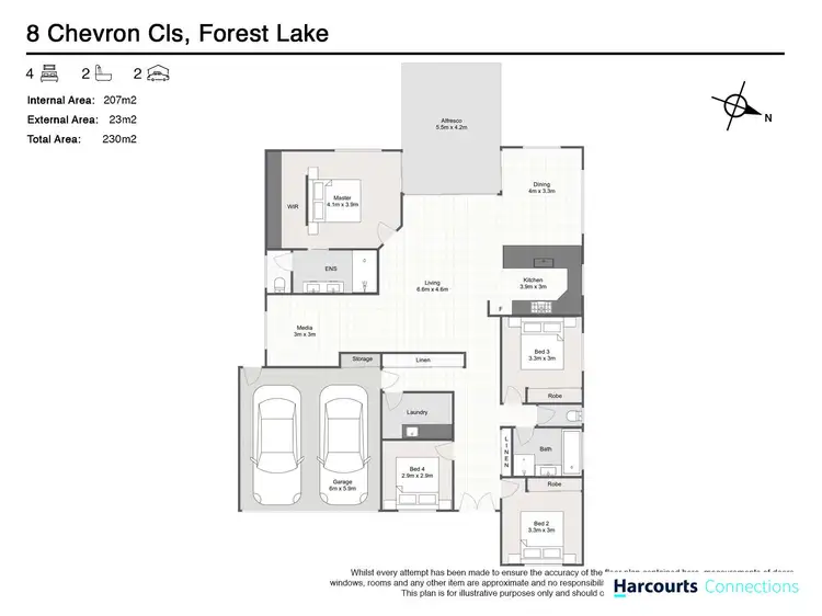 Floorplan of Homely house listing, 8 Chevron Close, Forest Lake QLD 4078
