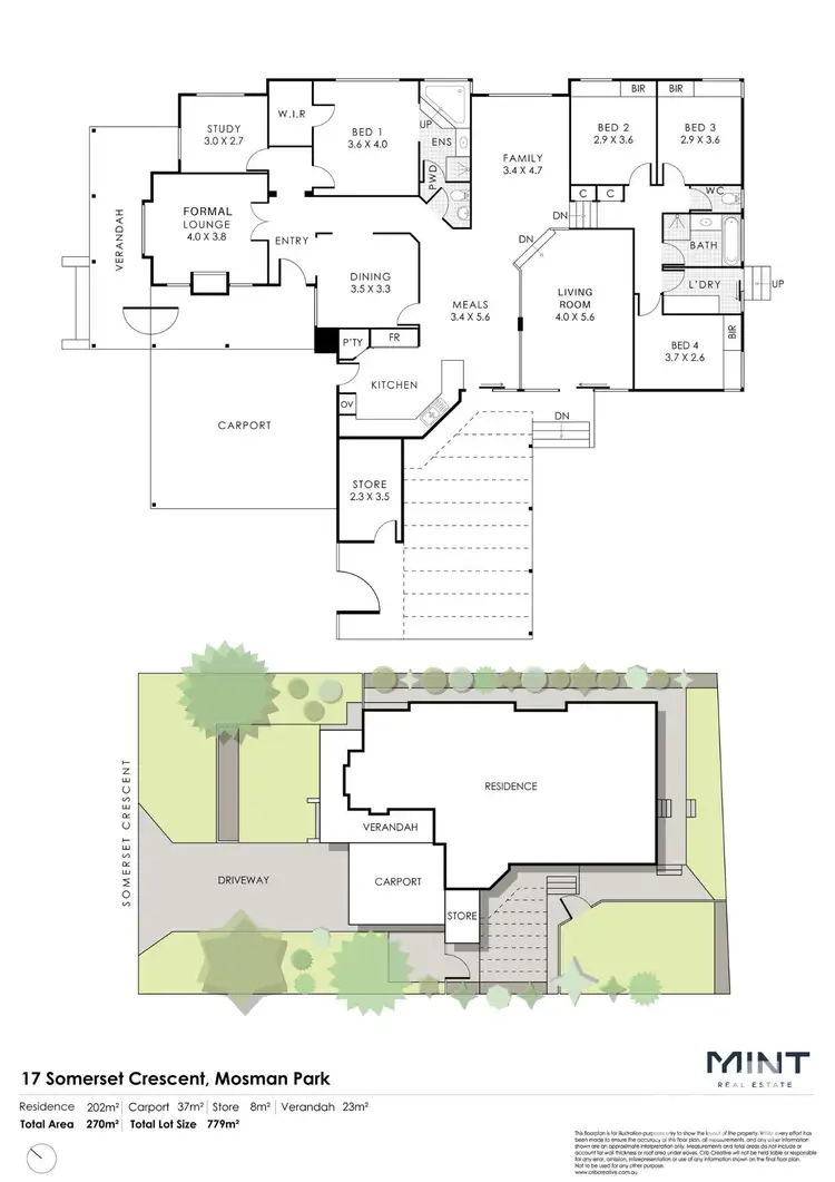 Floorplan of Homely house listing, 17 Somerset Crescent, Mosman Park WA 6012