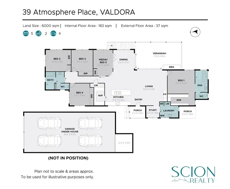 Floorplan of Homely house listing, 39 Atmosphere Place, Valdora QLD 4561