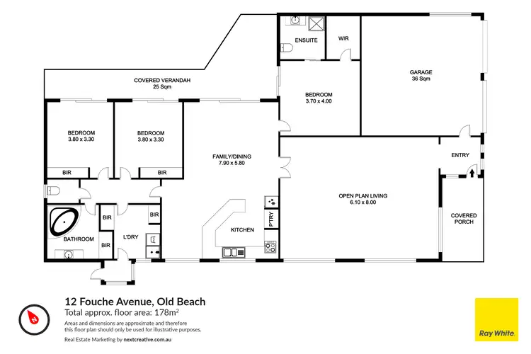 Floorplan of Homely other listing, 12 Fouche Avenue, Old Beach TAS 7017