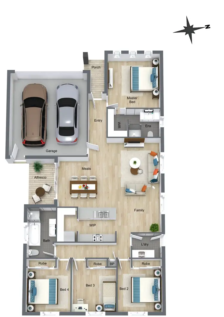 Floorplan of Homely house listing, 46 Butternut Drive, Lyndhurst VIC 3975
