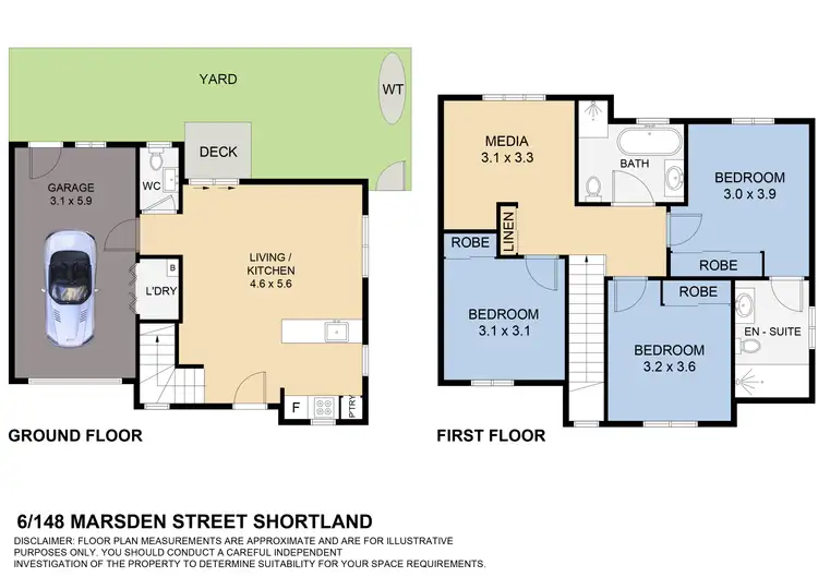 Floorplan of Homely townhouse listing, 6/148 Marsden Street, Shortland NSW 2307