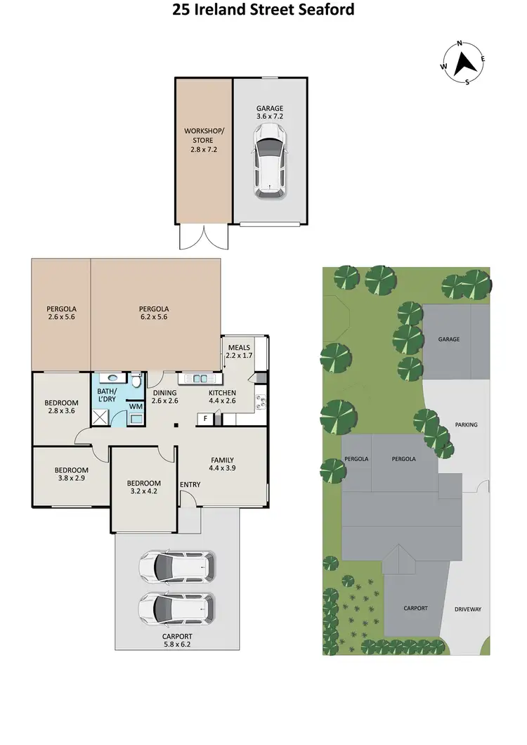 Floorplan of Homely house listing, 25 Ireland Street, Seaford VIC 3198