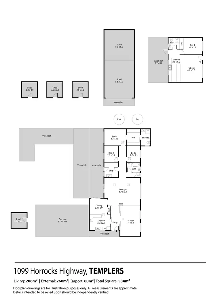 Floorplan of Homely house listing, 1099 Horrocks Highway, Templers SA 5371