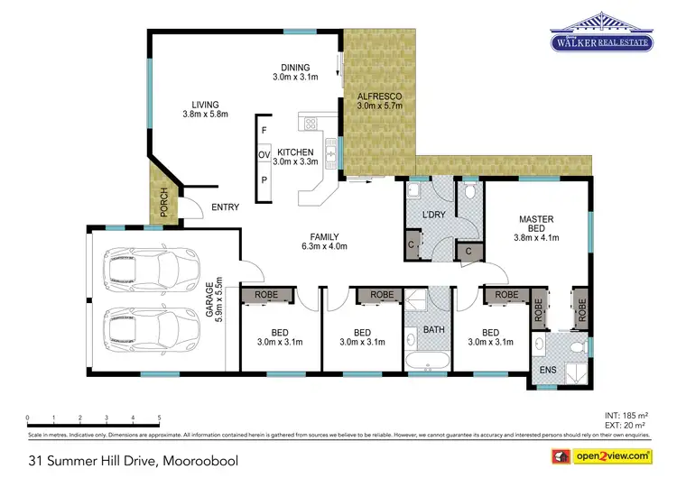 Floorplan of Homely house listing, 31 Summerhill Drive, Mooroobool QLD 4870