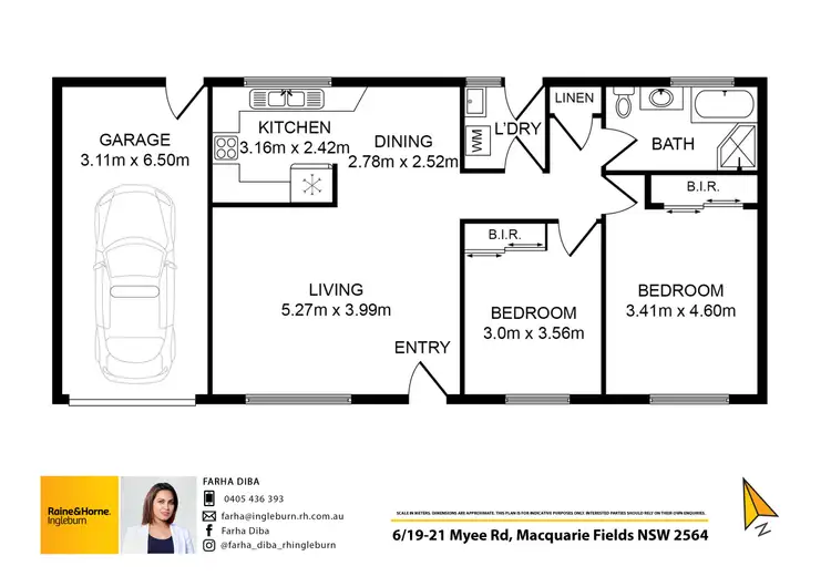 Floorplan of Homely villa listing, 6/19 Myee Road, Macquarie Fields NSW 2564