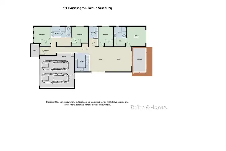 Floorplan of Homely house listing, 13 Cannington Grove, Sunbury VIC 3429