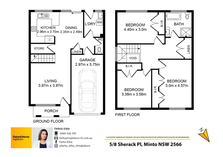 Floorplan of Homely townhouse listing, 5/8 Sherack Place, Minto NSW 2566