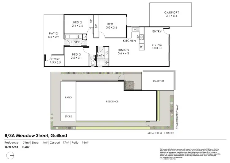 Floorplan of Homely villa listing, 8/3A Meadow Street, Guildford WA 6055