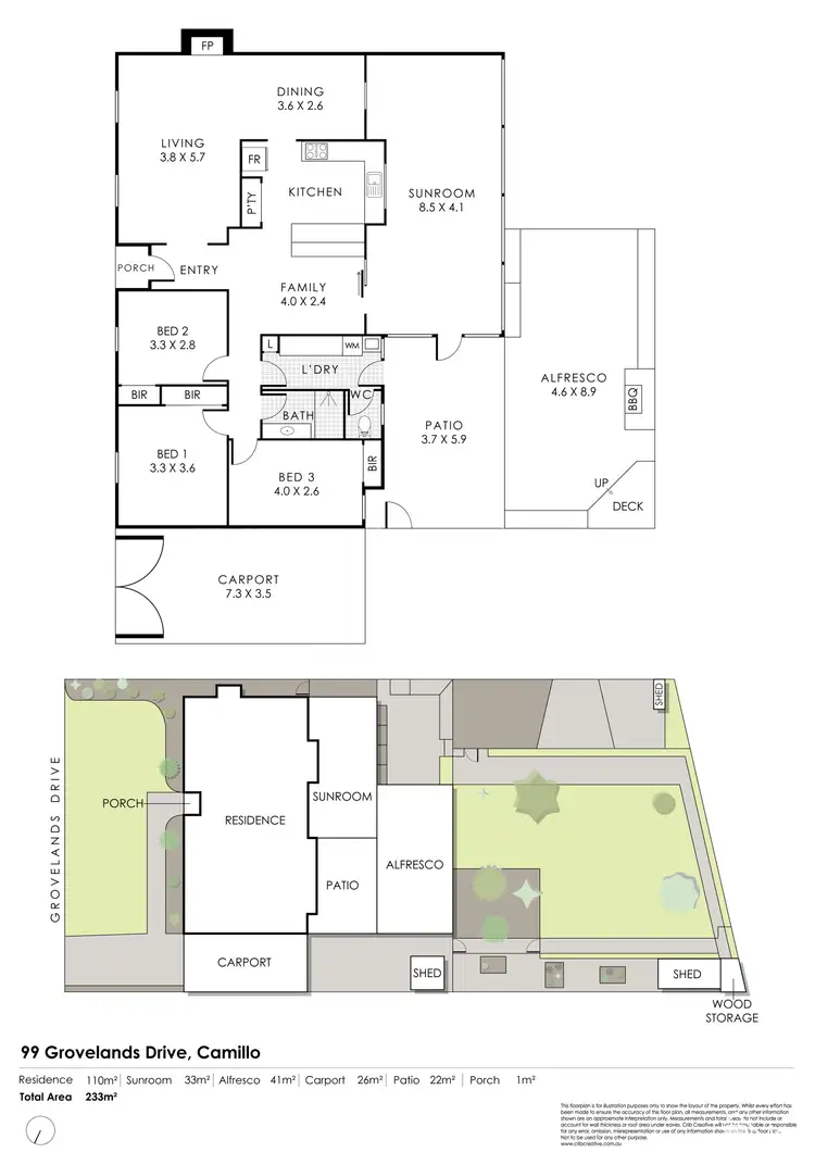 Floorplan of Homely house listing, 99 Grovelands Drive, Camillo WA 6111