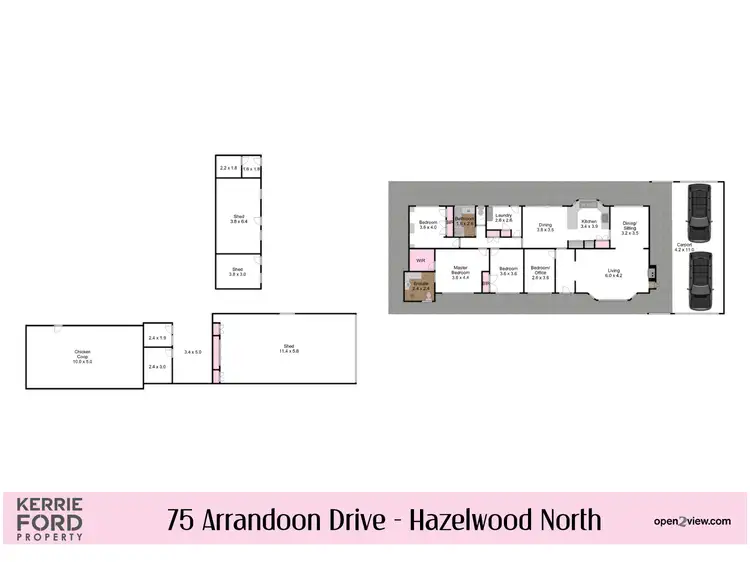 Floorplan of Homely rural property listing, 75 Arrandoon Drive, Hazelwood North VIC 3840