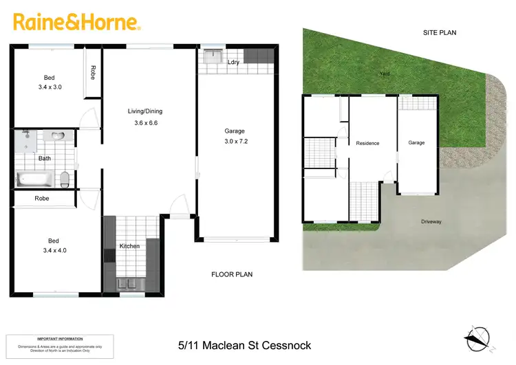 Floorplan of Homely unit listing, 5/11 Maclean Street, Cessnock NSW 2325