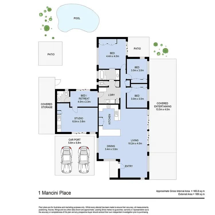 Floorplan of Homely house listing, 1 Mancini Place, Burpengary QLD 4505