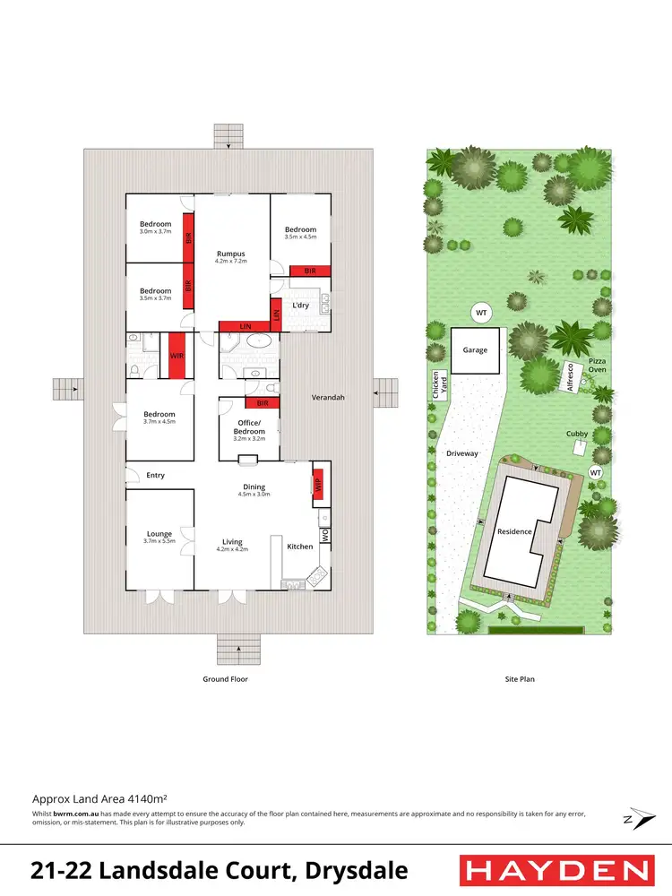 Floorplan of Homely rural property listing, 21-22 Landsdale Court, Drysdale VIC 3222