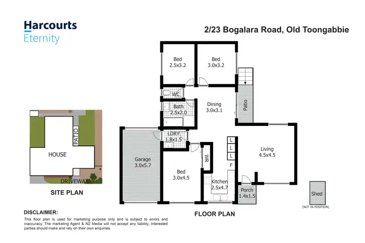 Floorplan of Homely villa listing, 2/23 Bogalara road, Old Toongabbie NSW 2146