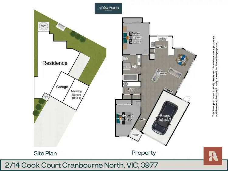 Floorplan of Homely unit listing, 2/14 Cook Court, Cranbourne North VIC 3977