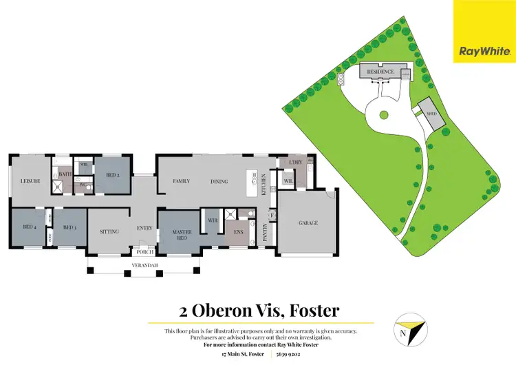 Floorplan of Homely house listing, 2 Oberon Vista, Foster VIC 3960