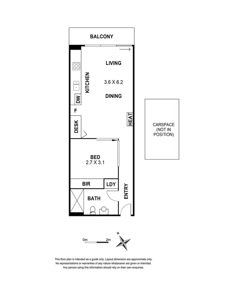 Floorplan of Homely apartment listing, 208/16 Liverpool Street, Melbourne VIC 3000