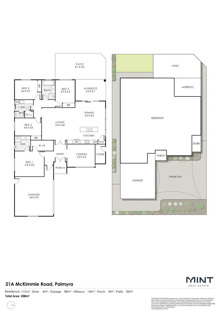 Floorplan of Homely house listing, 21a Mckimmie Road, Palmyra WA 6157