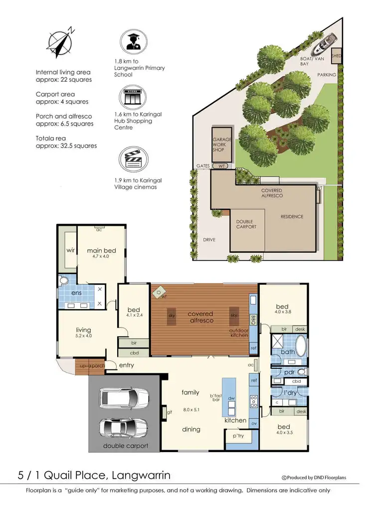 Floorplan of Homely house listing, 5/1 Quail Place, Langwarrin VIC 3910