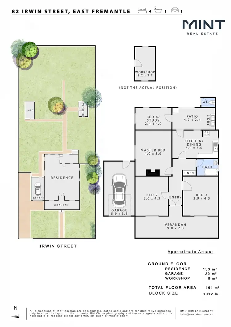 Floorplan of Homely house listing, 82 Irwin Street, East Fremantle WA 6158
