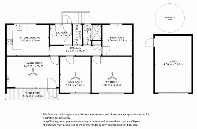Floorplan of Homely house listing, 17 Telfer Street, Port Lincoln SA 5606