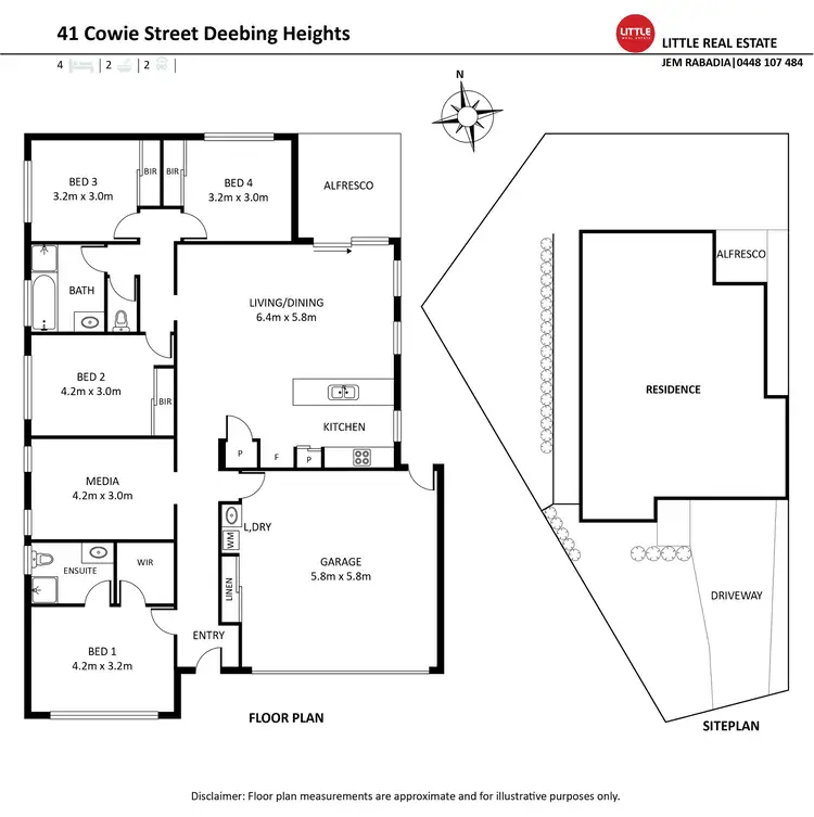 Floorplan of Homely house listing, 41 Cowie Street, Deebing Heights QLD 4306