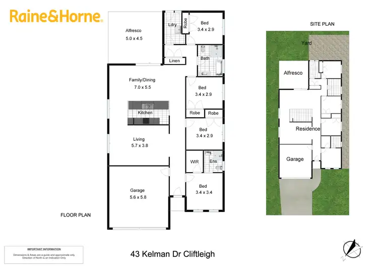 Floorplan of Homely house listing, 43 Kelman Drive, Cliftleigh NSW 2321