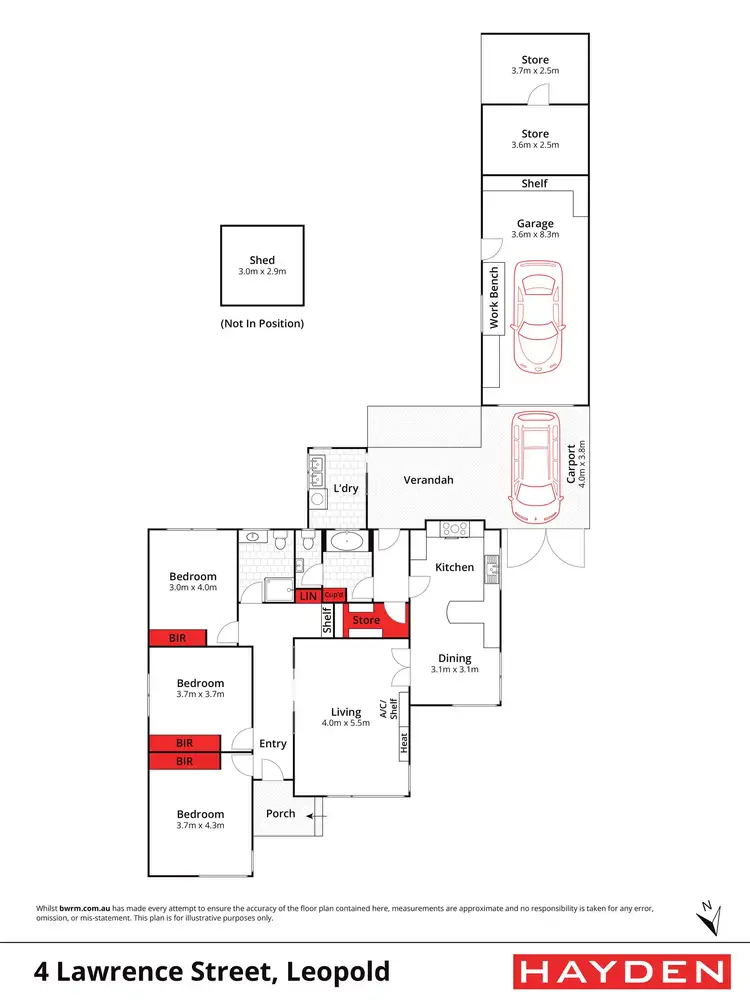 Floorplan of Homely house listing, 4 Lawrence Street, Leopold VIC 3224