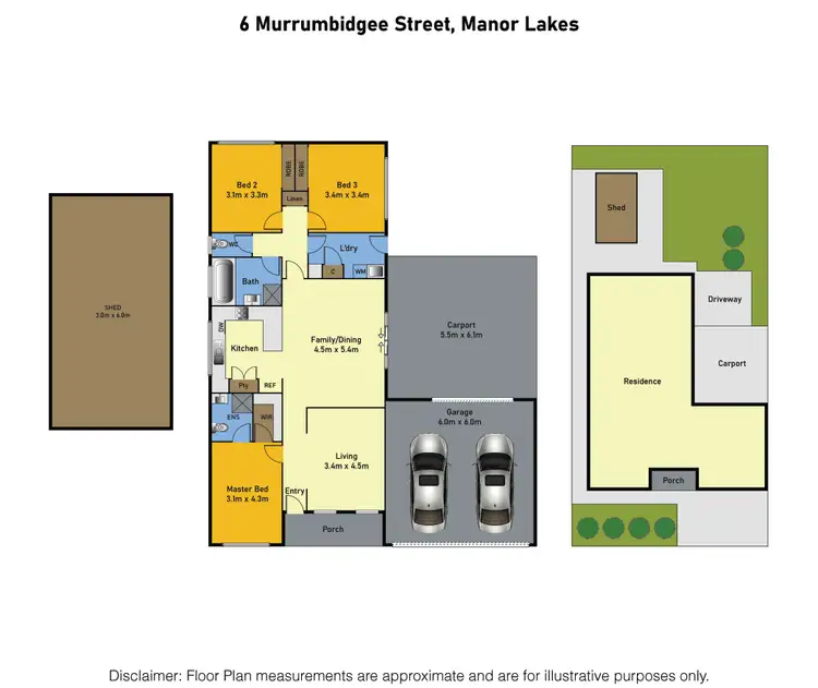 Floorplan of Homely house listing, 6 Murrumbidgee Street, Manor Lakes VIC 3024