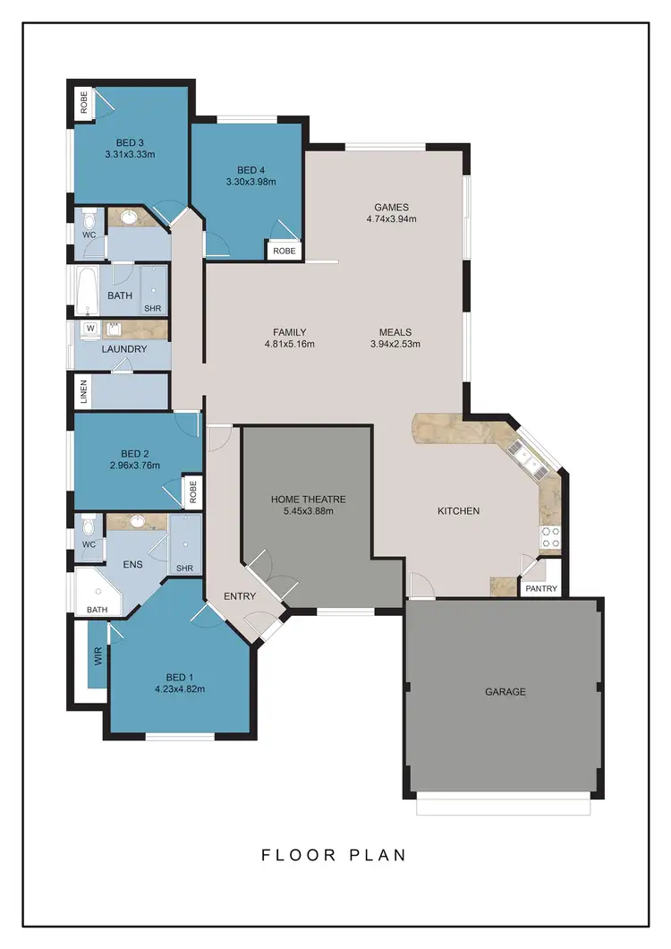 Floorplan of Homely house listing, 6 Enfield Elbow, Byford WA 6122