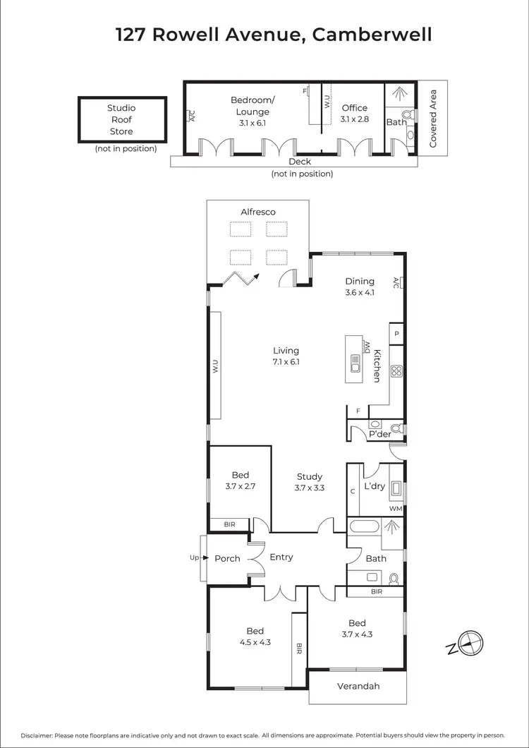 Floorplan of Homely house listing, 127 Rowell Avenue, Camberwell VIC 3124