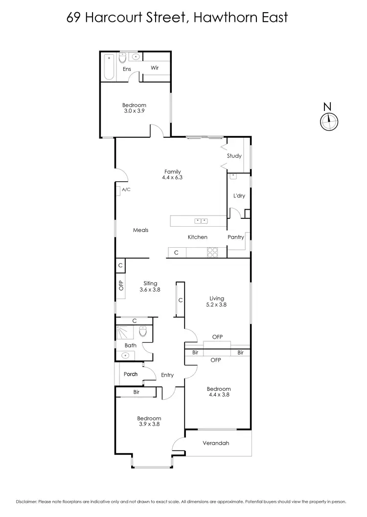 Floorplan of Homely house listing, 69 Harcourt Street, Hawthorn East VIC 3123