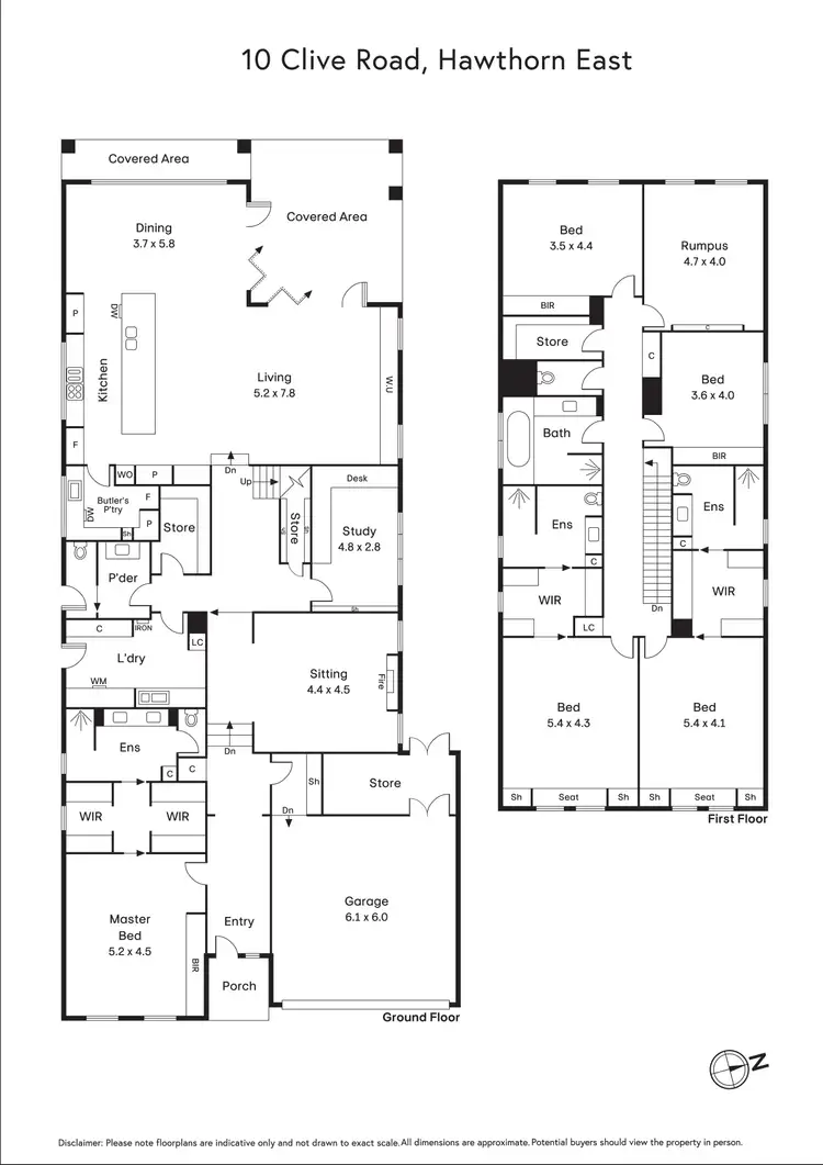 Floorplan of Homely house listing, 10 Clive Road, Hawthorn East VIC 3123