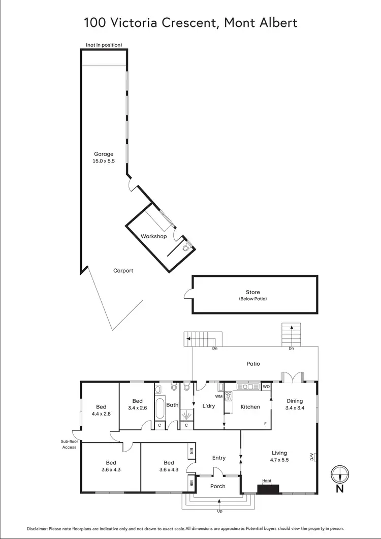 Floorplan of Homely house listing, 100 Victoria Crescent, Mont Albert VIC 3127