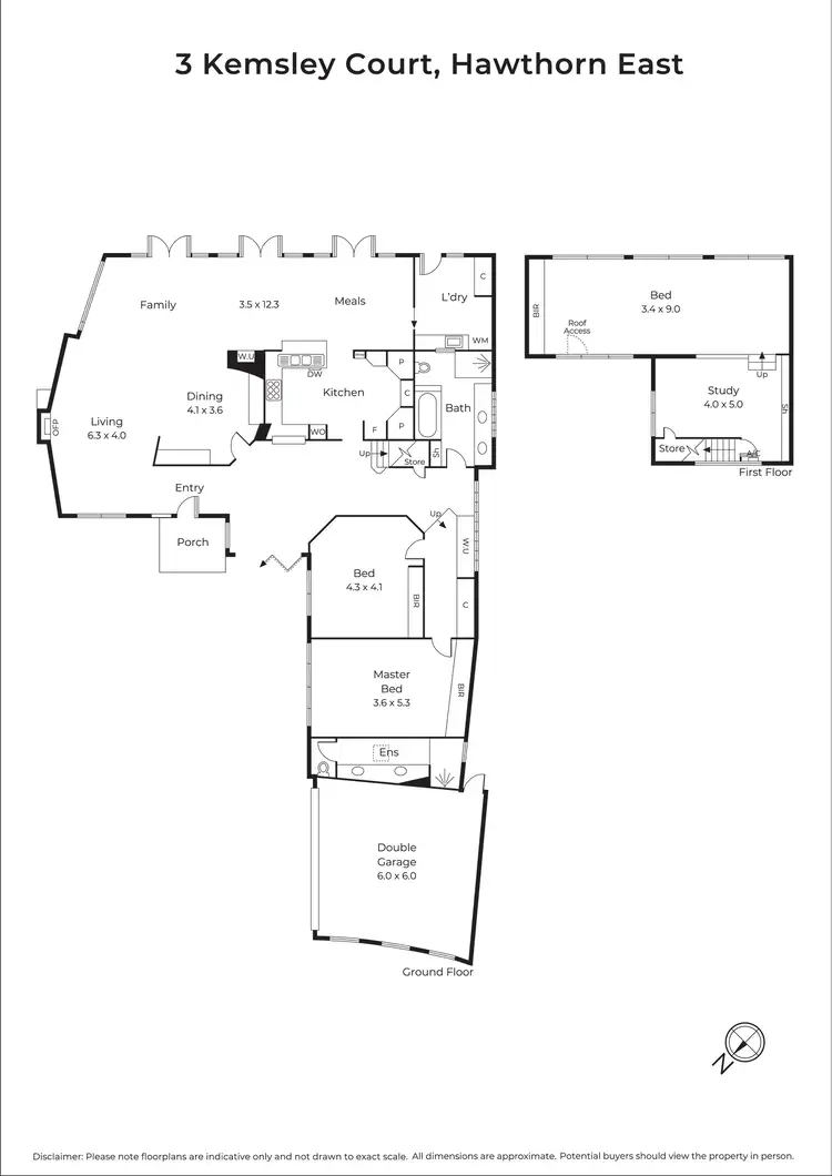 Floorplan of Homely house listing, 3 Kemsley Court, Hawthorn East VIC 3123