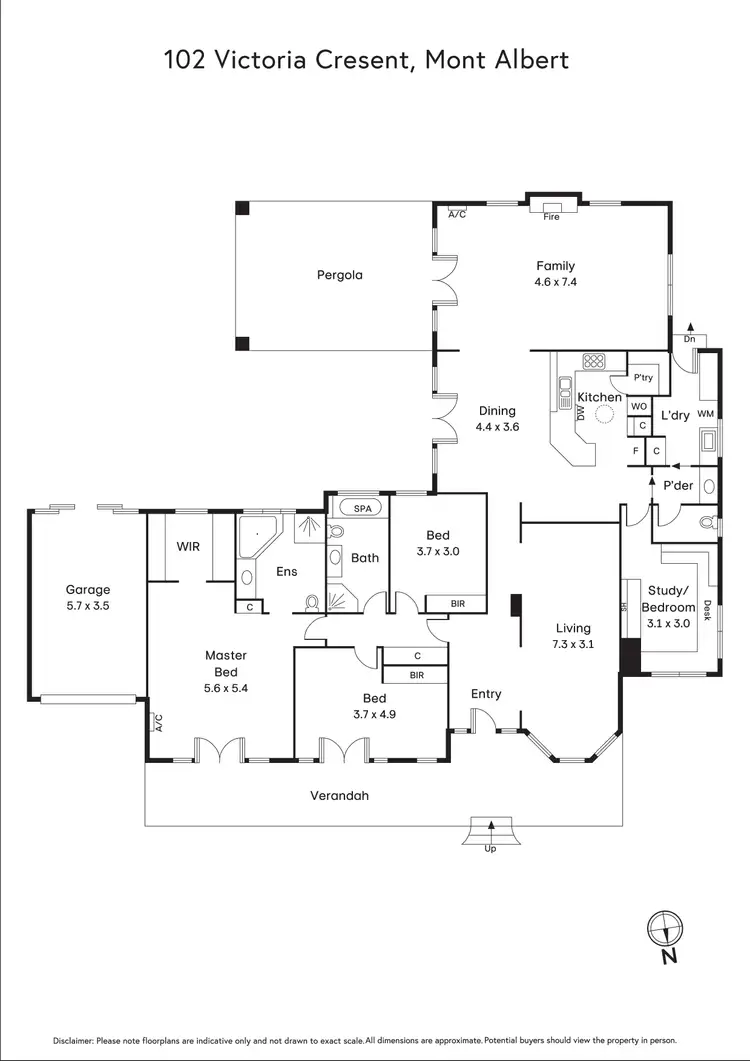 Floorplan of Homely house listing, 102 Victoria Crescent, Mont Albert VIC 3127