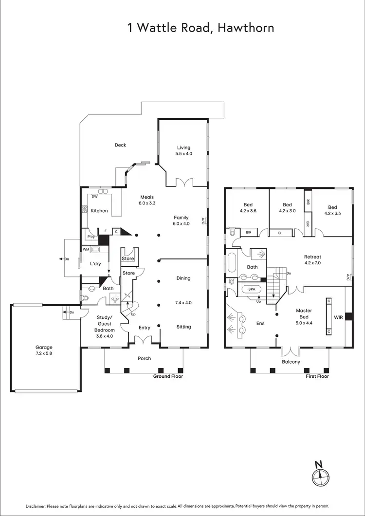 Floorplan of Homely house listing, 1 Wattle Road, Hawthorn VIC 3122