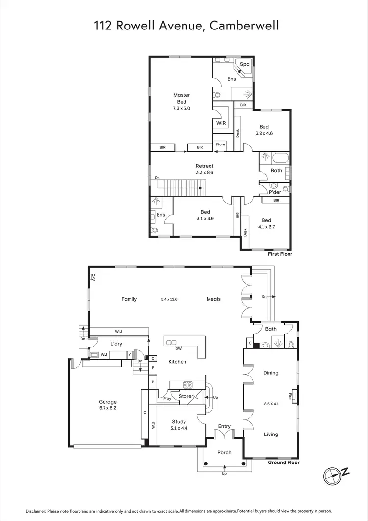 Floorplan of Homely house listing, 112 Rowell Avenue, Camberwell VIC 3124