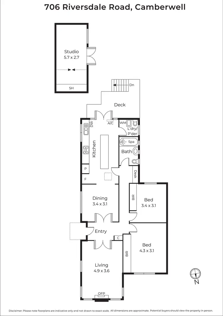 Floorplan of Homely house listing, 706 Riversdale Road, Camberwell VIC 3124