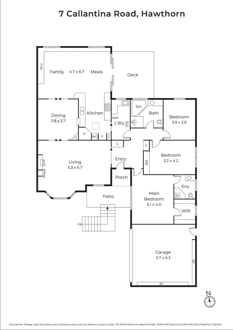 Floorplan of Homely house listing, 7 Callantina Road, Hawthorn VIC 3122