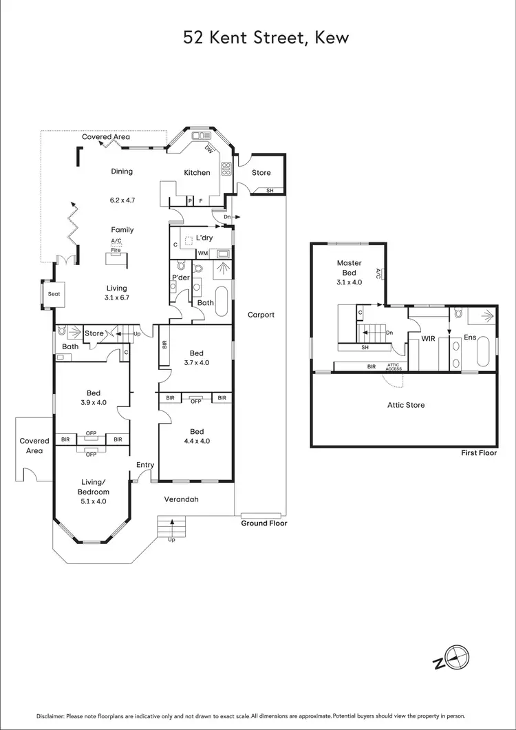 Floorplan of Homely house listing, 52 Kent Street, Kew VIC 3101