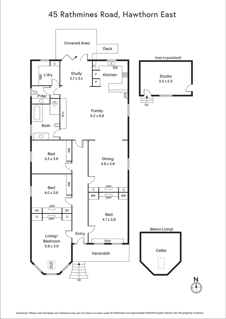 Floorplan of Homely house listing, 45 Rathmines Road, Hawthorn East VIC 3123